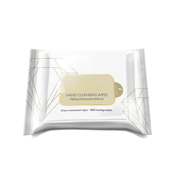 D'Difference Basic Hand Cleansing Wipes. Puhastusrätikud kätele 24tk