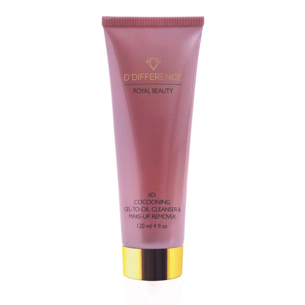 D'Difference Royal Beauty 6D Cocooning Gel-To-Oil Cleanser & Make-Up Remover. 6D-efektiga uuenduslik, tekstuuri muutev puhastav õligeel 120ml