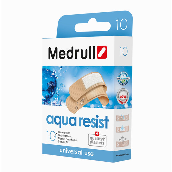 Medrull Plasters Aqua Resist Waterproof. Plaastrid universaalsed, veekindlad 10tk