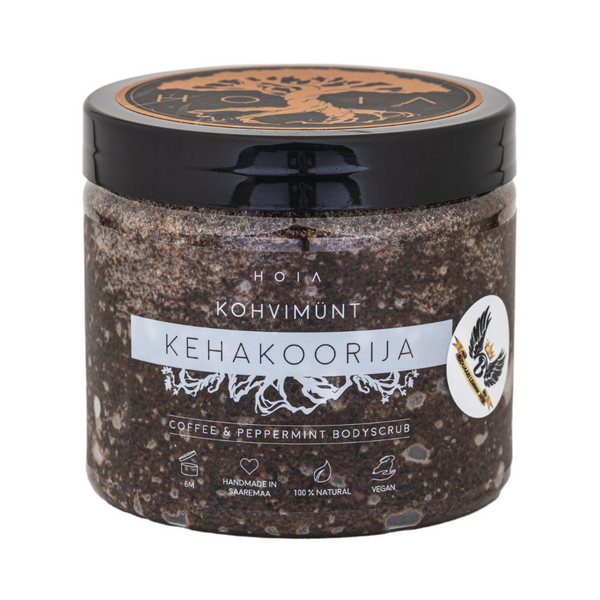 HOIA homespa Coffee & Peppermint Bodyscrub. Kehakoorija Kohvimünt 200ml