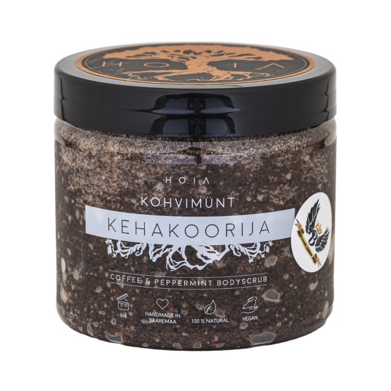 HOIA homespa Coffee & Peppermint Bodyscrub. Kehakoorija Kohvimünt 200ml