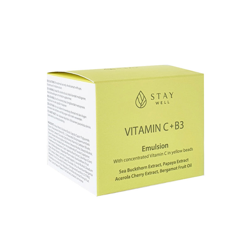 Stay Well Vitamin C+B3 Emulsion. Vegan emulsioonkreem vitamiinidega 50ml