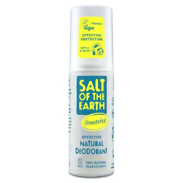Salt of the Earth Natural Deodorant Spray Unscented. Lõhnatu spreideodorant 100ml
