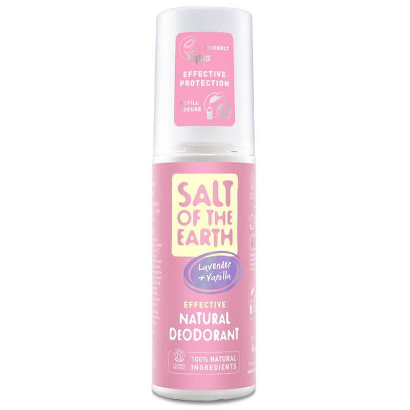 Salt of the Earth Natural Deodorant Spray Lavender & Vanilla. Spreideodorant lavendli ja vaniljega aroomiga 100ml