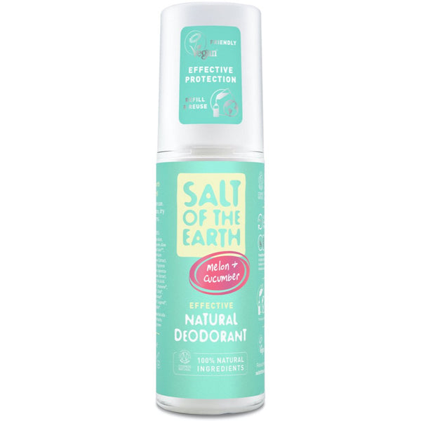 Salt of the Earth Natural Deodorant Spray Melon & Cucumber. Spreideodorant värskendava meloni ja värskendava kurgiga 100ml