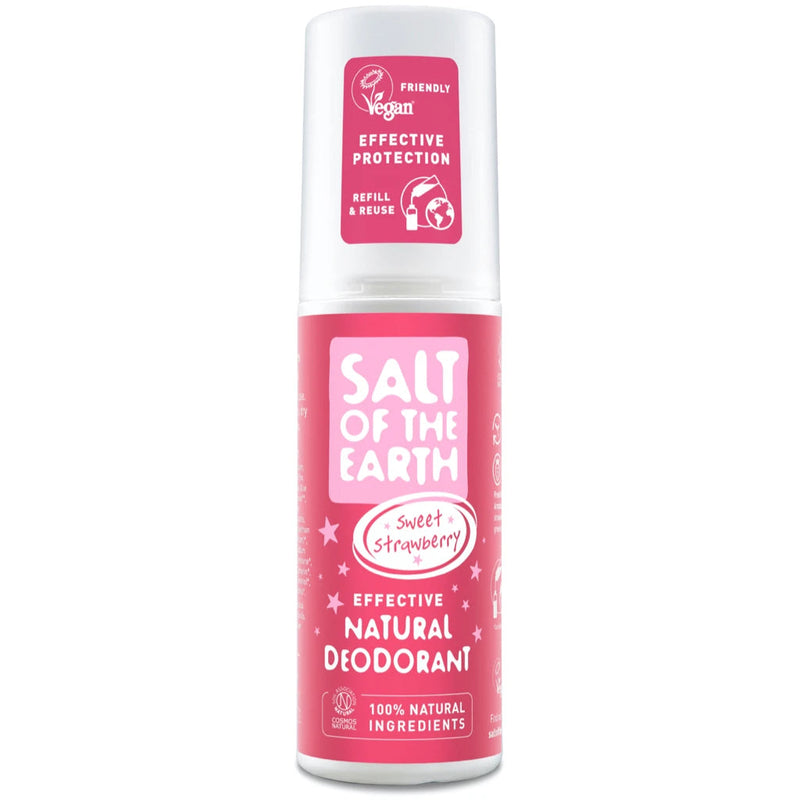 Salt of the Earth Natural Deodorant Spray Sweet Strawberry For Kids. Maasikalõhnaline spreideodorant lastele 100ml