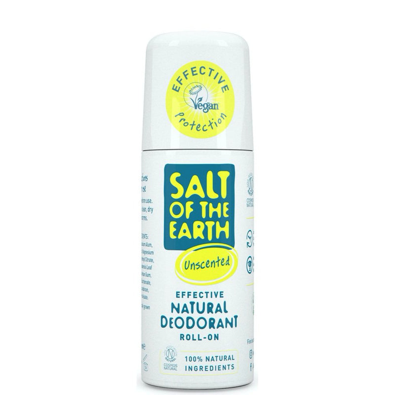 Salt of the Earth Natural Deodorant Roll-On Unscented. Lõhnatu rulldeodorant 75ml