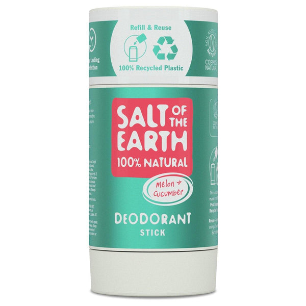 Salt of the Earth Melon & Cucumber Natural Deodorant Stick, Refillable. Meloni-ja kurgilõhnaline pulkdeodorant 84g