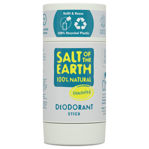 Salt of the Earth Unscented Natural Deodorant Stick, Refillable. Lõhnatu pulkdeodorant 84g