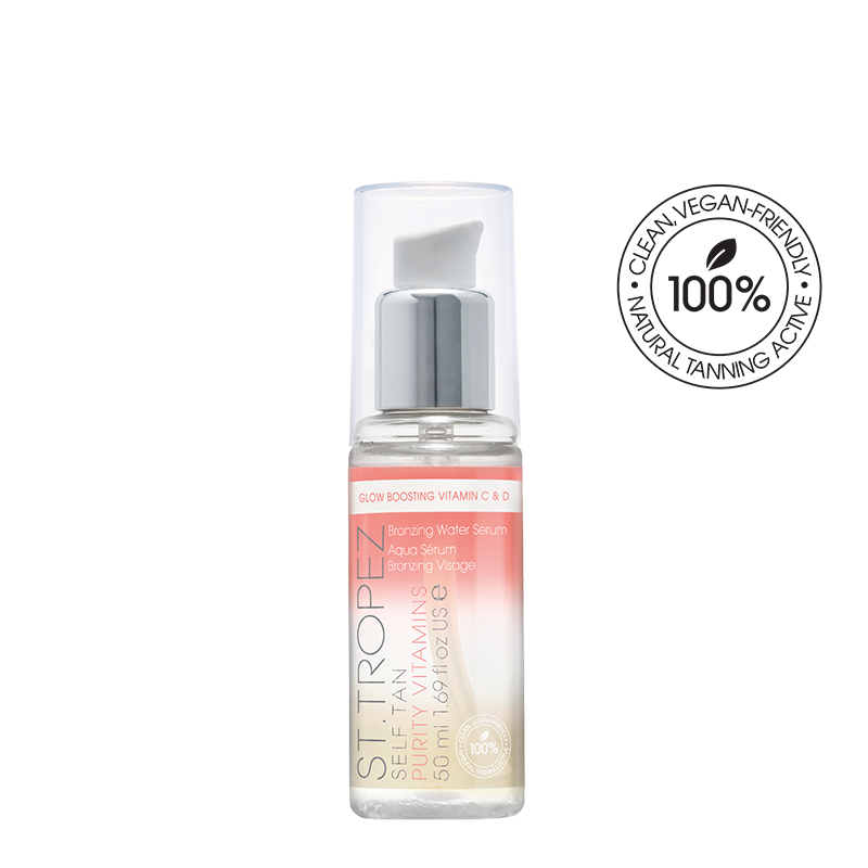 St. Tropez Self Tan Purity Vitamins Bronzing Water Serum. Isepruunistav näoseerum C- ja D-vitamiinidega 50ml