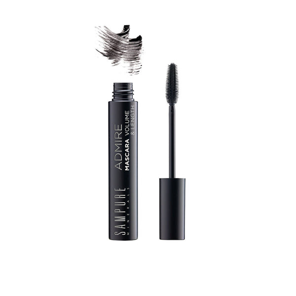 Sampure Minerals Mascara Volume & Length Admire, Black. Ripsmetušš must 12g