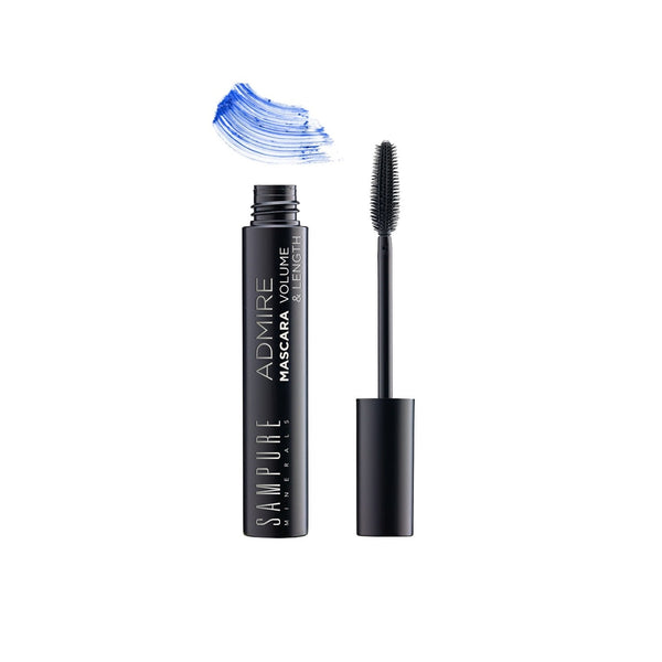Sampure Minerals Mascara Volume & Length Admire, Blue. Ripsmetušš sinine 12g