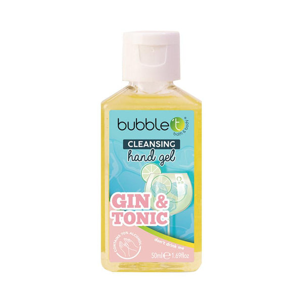 Bubble T Hand Cleansing Gel Gin & Tonic 70% Alcohol. Džinn&Toonik lõhnaline käte puhastusgeel 50ml