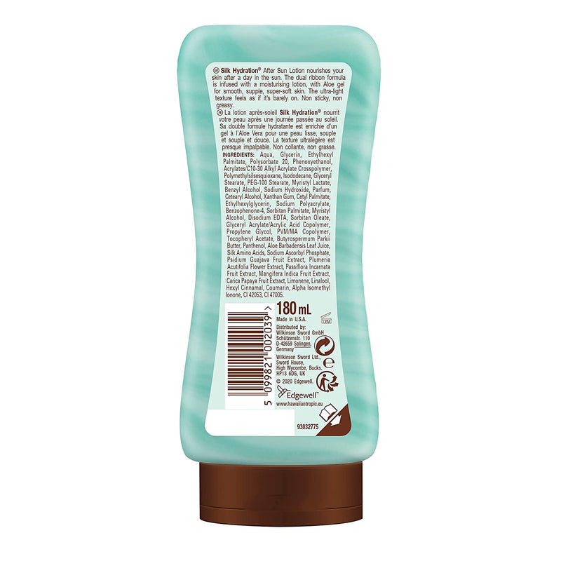 Hawaiian Tropic Silk Hydration Air Soft After Sun Lotion Coconut & Papaya. Päevitusjärgne ülikerge niisutav emulsioon kookos ja papaia 180ml