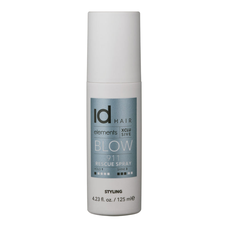 IdHAIR Elements Xclusive Blow 911 Rescue Spray Hold 1 Shine 3. Hädaabisprei vähene hoidvus, keskmine läige (erinevad suurused)