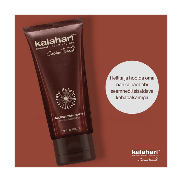 Kalahari Mafura Body Balm With Baobab Seed Oil. Toitev kehapalsam baobabi seemneõliga 200ml