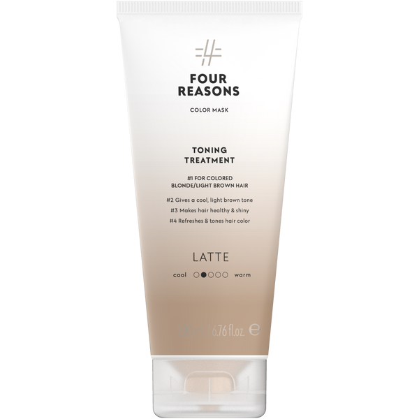 Four Reasons Color Mask Toning Treatment Latte. Tooniv juuksemask värvitud juustele 200ml