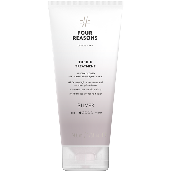 Four Reasons Color Mask Toning Treatment Silver. Tooniv juuksemask värvitud juustele 200ml