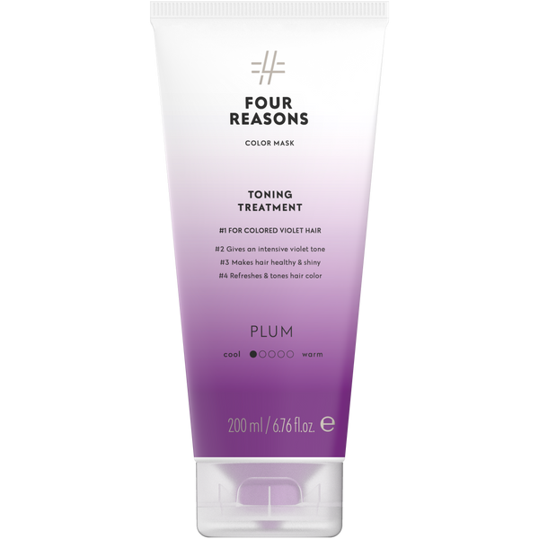 Four Reasons Color Mask Toning Treatment Plum. Tooniv juuksemask värvitud juustele 200ml