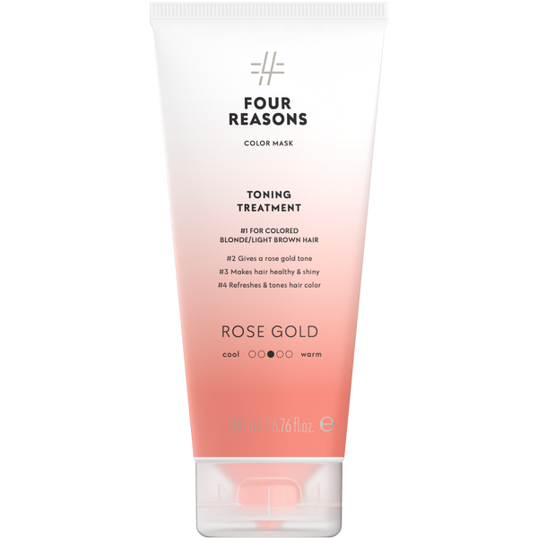 Four Reasons Color Mask Toning Treatment Rose Gold. Tooniv juuksemask värvitud juustele 200ml