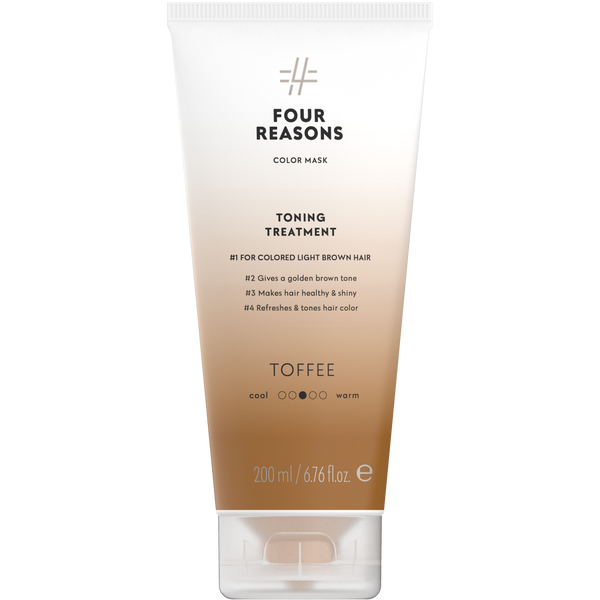 Four Reasons Color Mask Toning Treatment Toffee. Tooniv juuksemask värvitud juustele 200ml