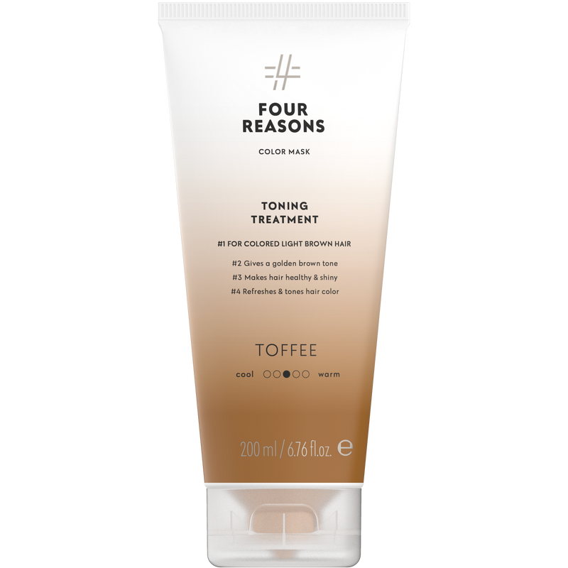Four Reasons Color Mask Toning Treatment Toffee. Tooniv juuksemask värvitud juustele 200ml