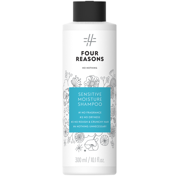 Four Reasons No Nothing Sensitive Moisture Shampoo. Niisutav lõhnavaba šampoon  300ml