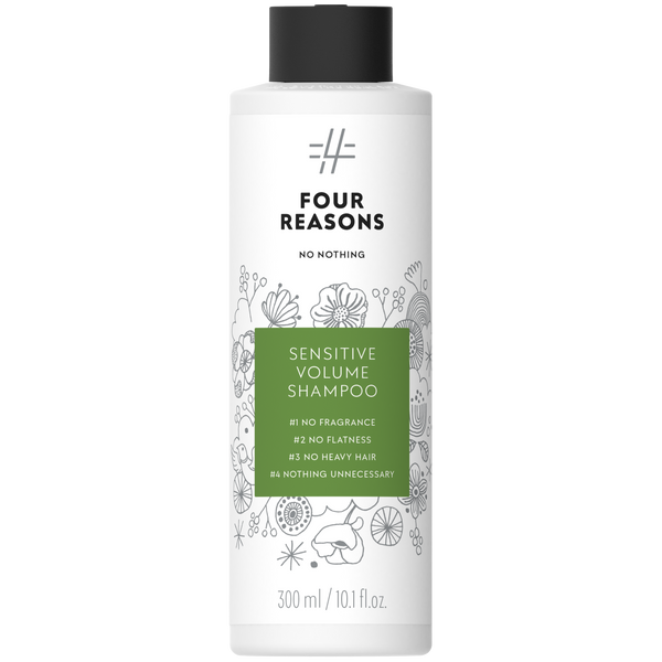 Four Reasons No Nothing Sensitive Volume Shampoo. Kohevust andev lõhnavaba šampoon  300ml