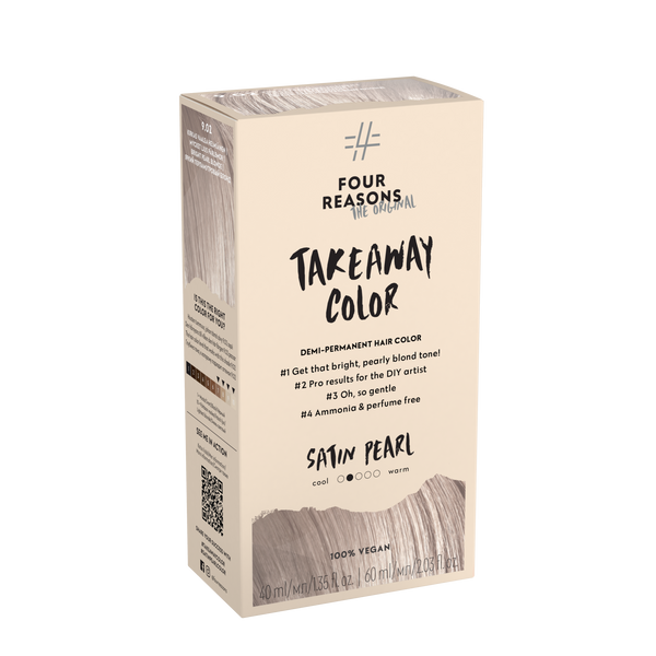 Four Reasons Takeaway Color Demi-Permanent Hair Color 9.02 Satin Pearl. Ammoniaagi- ja lõhnaainete vaba poolpüsivärv 40ml+60ml