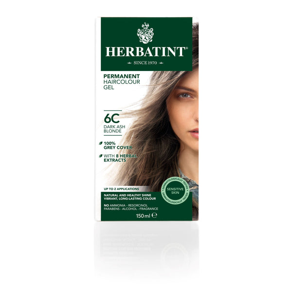 Herbatint Permanent Haircolour Gel Dark Ash Blonde 6C. Püsijuuksevärv tume saarepuu blond 150ml