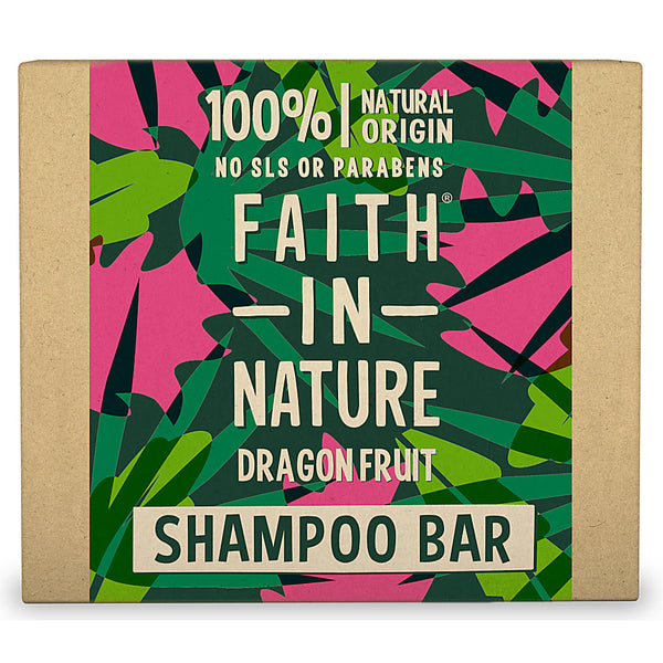 Faith In Nature Shampoo Bar Dragon Fruit. Juukseid elustav tahke šampoon draakoniviljaga 85g