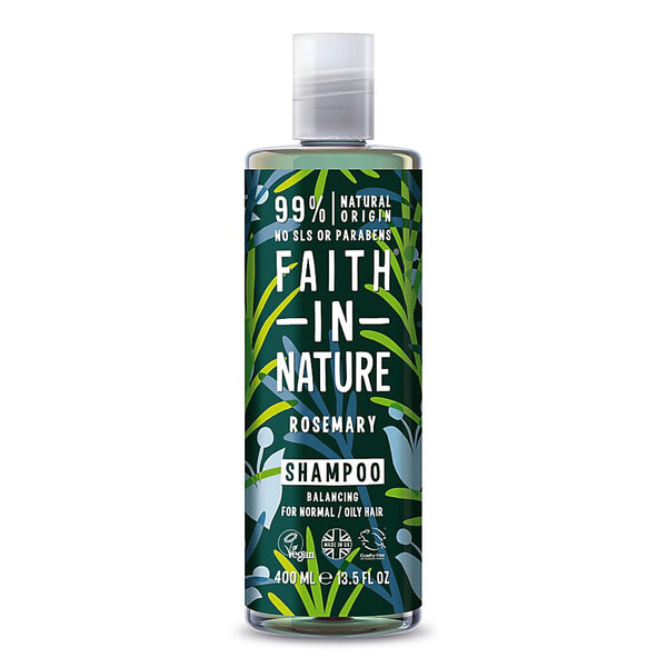 Faith In Nature Balancing Shampoo Rosemary For Normal/Oily Hair. Peanahka tasakaalustav šampoon rosmariiniga normaalsetele/rasustele juustele 400ml