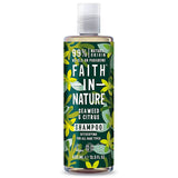 Faith In Nature Detoxifying Shampoo Seaweed & Citrus For All Hair Types. Sügavpuhastav šampoon merevetika ja tsitrusega kõikidele juuksetüüpidele 400ml