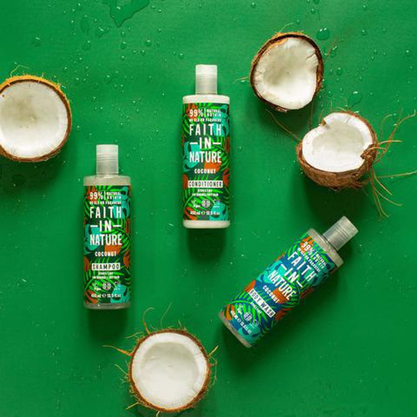 Faith In Nature Hydrating Body Wash Coconut. Niisutav kehapesugeel orgaanilise kookosõliga  400ml