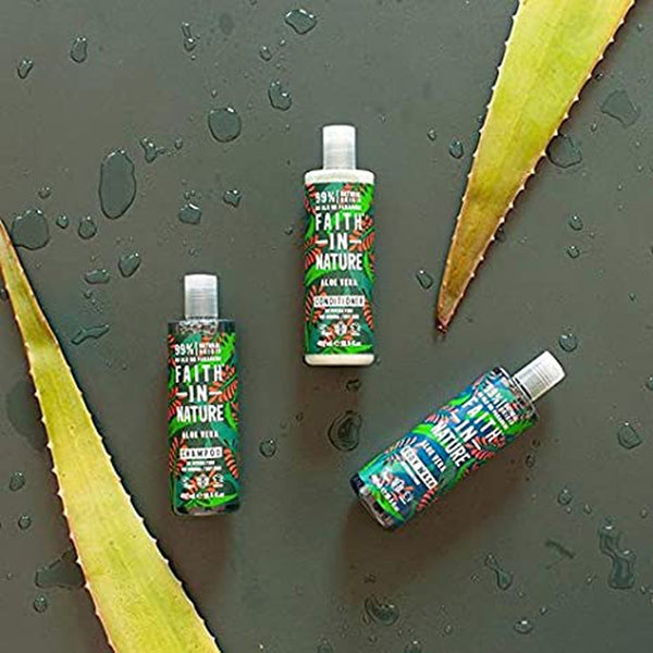 Faith In Nature Rejuvenating Shampoo Aloe Vera For Normal/Dry Hair. Uuendav šampoon aloe veraga normaalsetele/kuivadele juustele 400ml