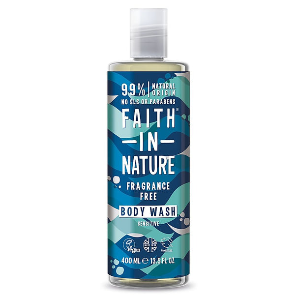 Faith In Nature Fragnance Free Body Wash Sensitive. Lõhnavaba kehapesugeel tundlikule nahale  400ml