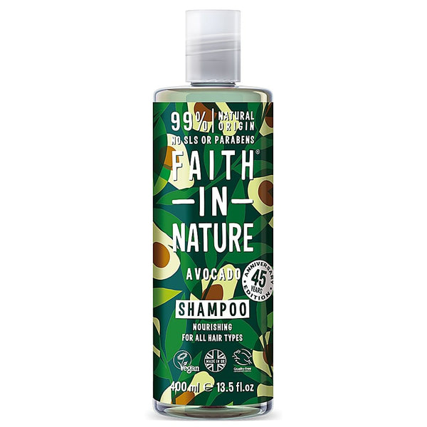 Faith In Nature Nourishing Shampoo Avocado For All Hair Types. Toitev šampoon avokaadoõliga kõikidele juuksetüüpidele 400ml
