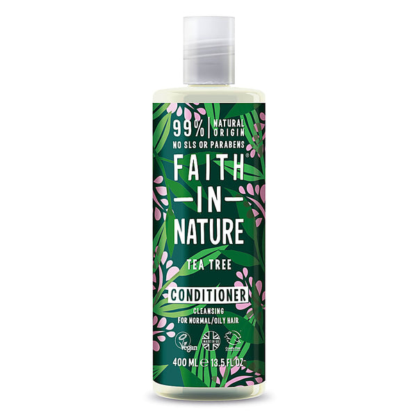 Faith In Nature Cleansing Conditioner Tea Tree For Normal/Oily Hair. Sügavpuhastav palsam teepuuõliga normaalsetele/rasustele juustele 400ml