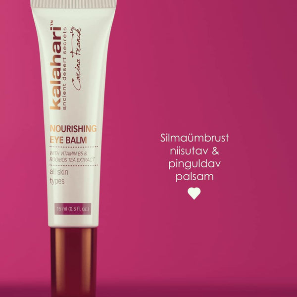 Kalahari Nourishing Eye Balm With Vitamin B5 All Skin Types. Toitev ja niisutav silmapalsam kõikidele nahatüüpidele 15ml