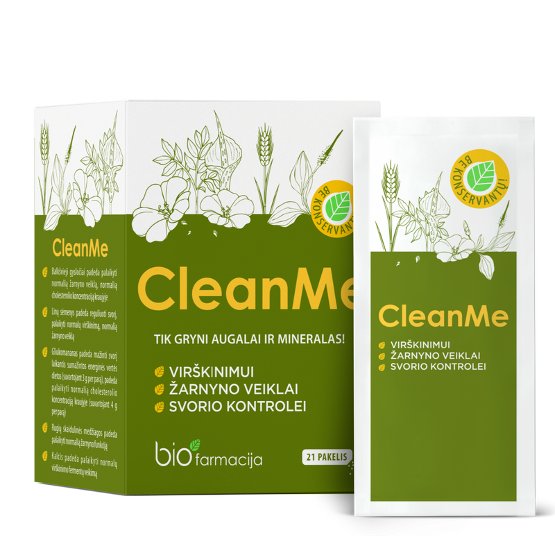 Biofarmacija Clean Me pulber 21tk, netomass 44,1g