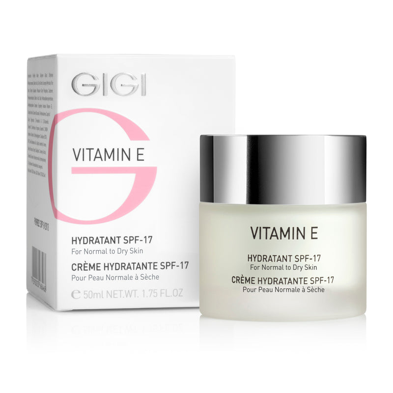 GIGI Vitamin E Hydratant SPF20 For Normal To Dry. Niisutav kreem E-vitamiiniga SPF20 normaalsele ja kuivale nahale 50ml