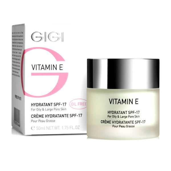 GIGI Vitamin E Hydratant SPF20 For Oily &Large Pore Skin. Niisutav kreem E-vitamiiniga SPF20 rasusele ja suurepoorilisele nahale 50ml