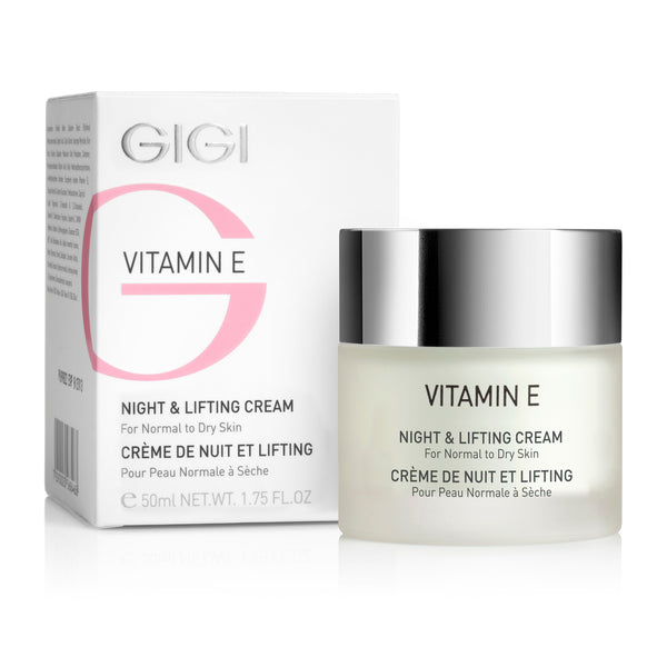 GIGI Vitamin E Night&Lifting Cream Normal To Dry Skin. Luksuslik öökreem E-vitamiiniga normaalsele ja kuivale nahale  50ml
