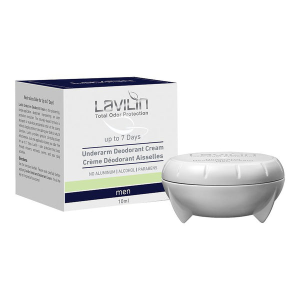Lavilin Underarm Deodorant Cream up to 7 Days Men. Parabeeni-, alumiiniumi- ja alkoholivaba kreemdeodorant meestele 10ml