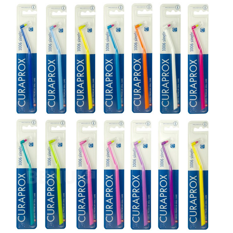 Curaprox CS 1006 Single Monobrush. Üksiku harjatutiga hambahari 1tk
