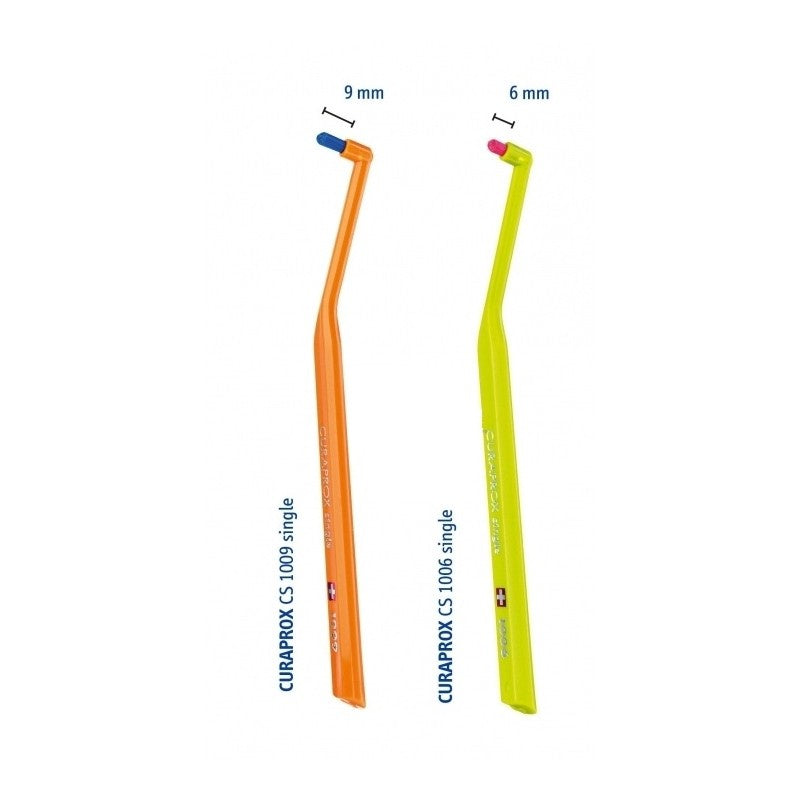 Curaprox CS 1009 Single Monobrush. Üksiku harjatutiga hambahari 1tk
