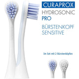 Curaprox Hydrosonic Pro Sensitive Replacement Brush Heads 2Pcs. Elektrilise hambaharja tilgakujulised vahetusharjad tundlikele igemetele 2tk