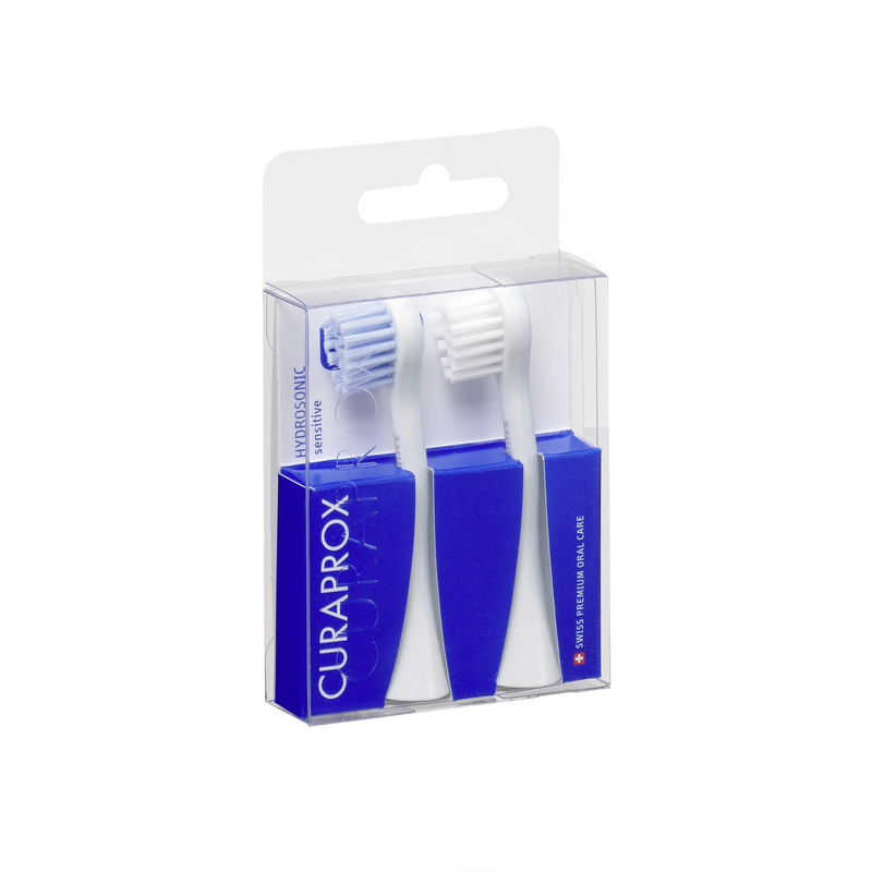 Curaprox Hydrosonic Pro Sensitive Replacement Brush Heads 2Pcs. Elektrilise hambaharja tilgakujulised vahetusharjad tundlikele igemetele 2tk