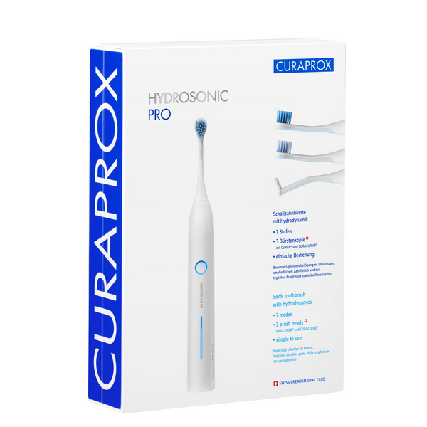 Curaprox Hydrosonic Pro Sonic Electric Toothbrush + Brush Heads 3Pcs. Elektriline hambahari + vahetusharjad 3tk