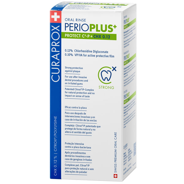 Curaprox Perio Plus+ Protect Oral Rinse 0,12% CHX And Citrox. Suuvesi ja Citrox   200ml